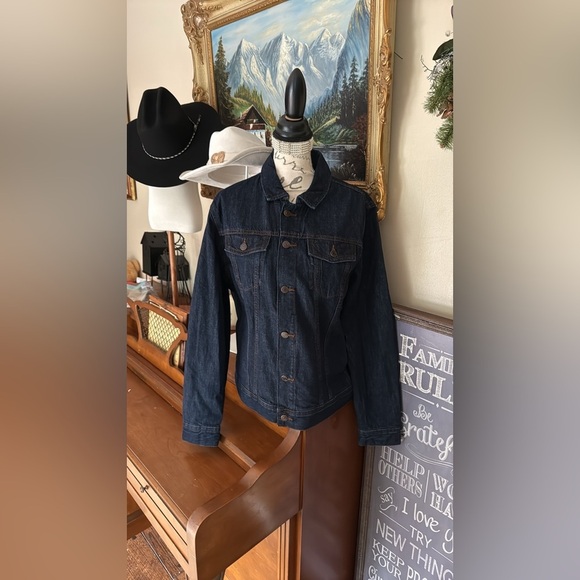 Banana Republic Men's Dark Blue Denim Jacket NWT 175.00 - Picture 5 of 6